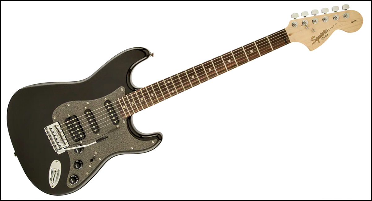 SQUIER ( スクワイヤ ) / Affinity Stratocaster HSS Montego Black Metallicが安くてカッコイイ！ SQUIER ( スクワイヤ ) / Affinity Series Stratocaster HSS が安くてカッコイイ！ squier affinityのギターが安くてカッコイイ！初心者にオススメのギター！！【スクワイヤ】