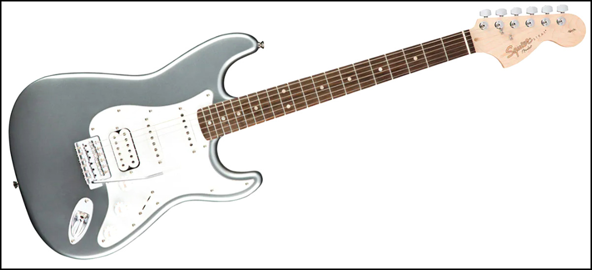SQUIER ( スクワイヤ ) / Affinity Series Stratocaster HSS Slick Silverが安くてカッコイイ！ SQUIER ( スクワイヤ ) / Affinity Series Stratocaster HSS が安くてカッコイイ！ squier affinityのギターが安くてカッコイイ！初心者にオススメのギター！！【スクワイヤ】