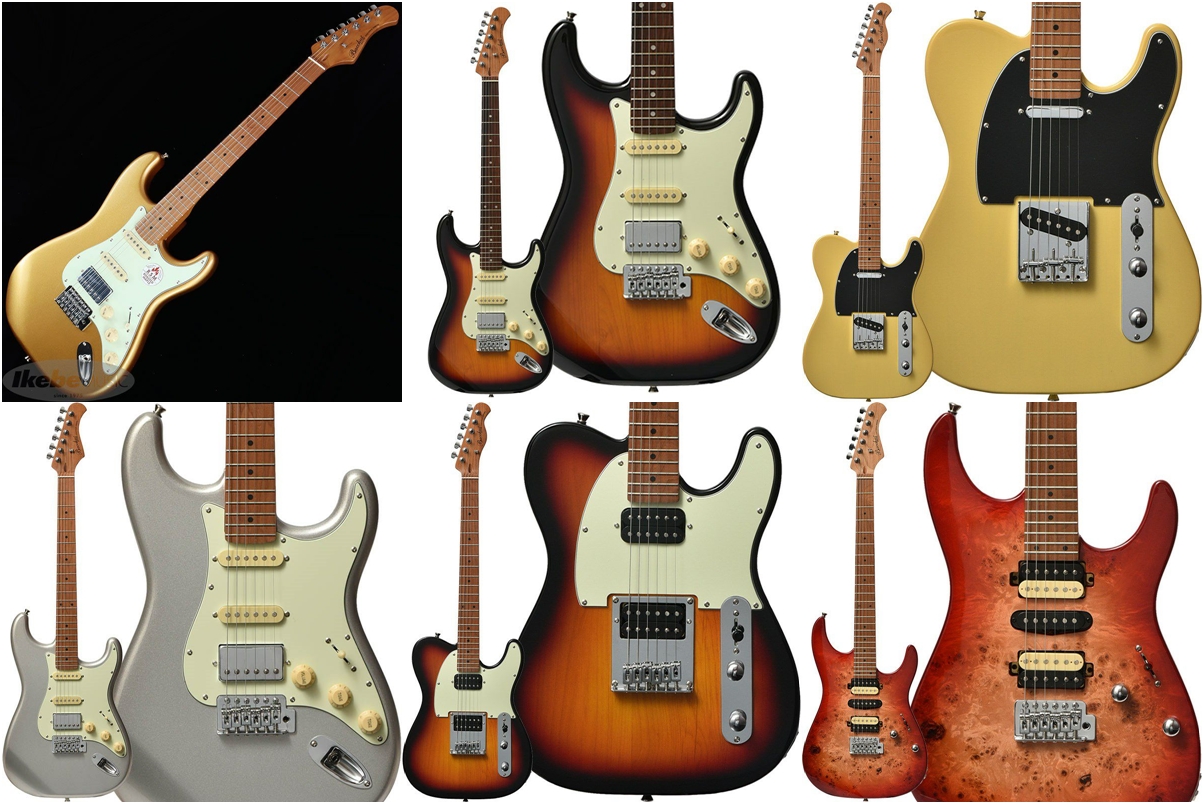 バッカスのギターがカッコイイのに安い!UNIVERSE Seriesのローステッドメイプルネックが良さそう!