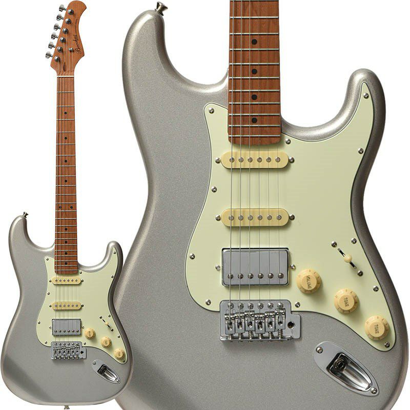 バッカスのギターがカッコイイのに安い!UNIVERSE Seriesのローステッドメイプルネックが良さそう! UNIVERSE Series IKEBE ORIGINAL BST-2-RSM/M (SLV)