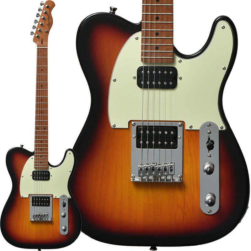 バッカスのギターがカッコイイのに安い!UNIVERSE Seriesのローステッドメイプルネックが良さそう! UNIVERSE Series BTE-3-RSM/M (3TS)